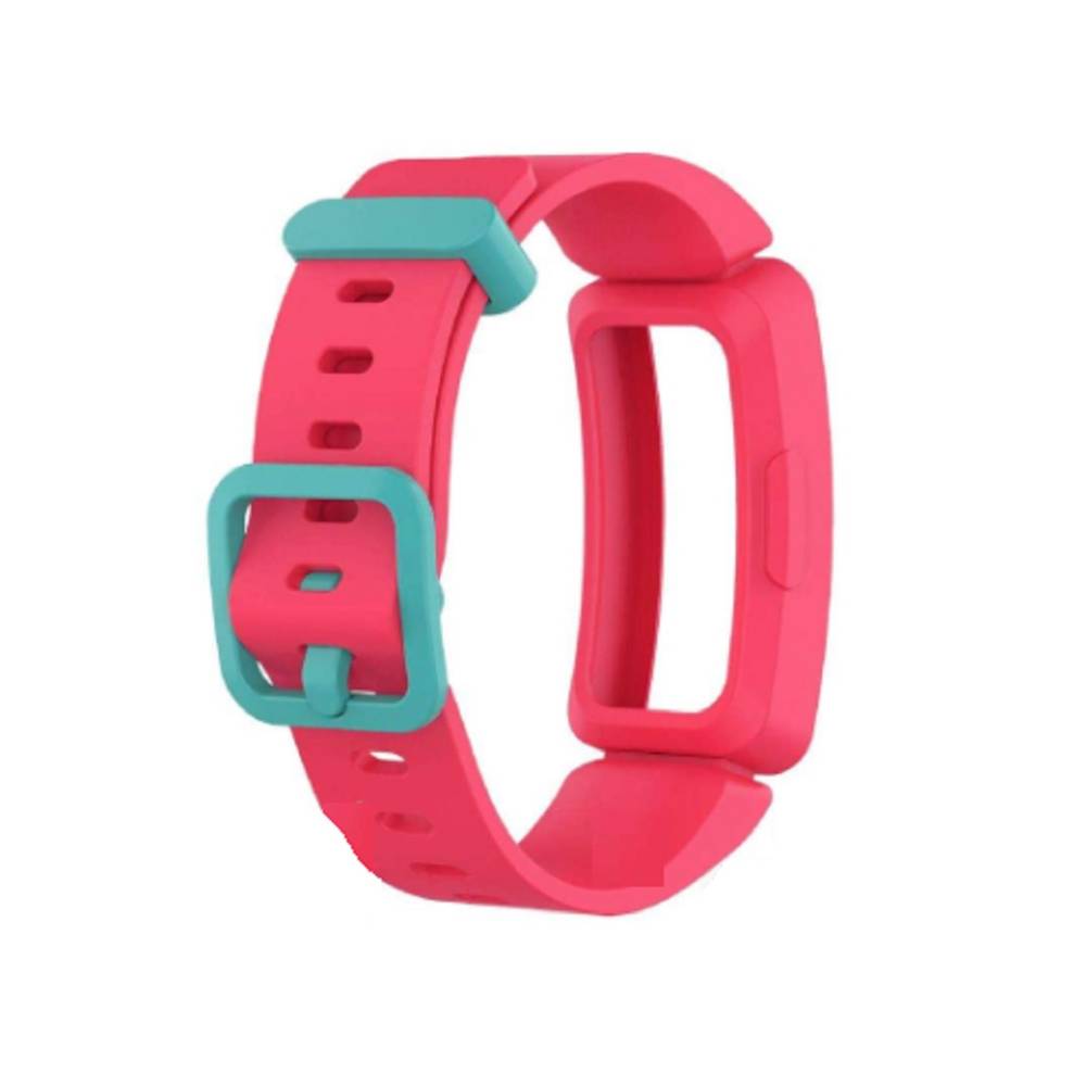 Silicon Classic Replacement Band for Fitbit Ace 2   Night Sky + Neon Yellow