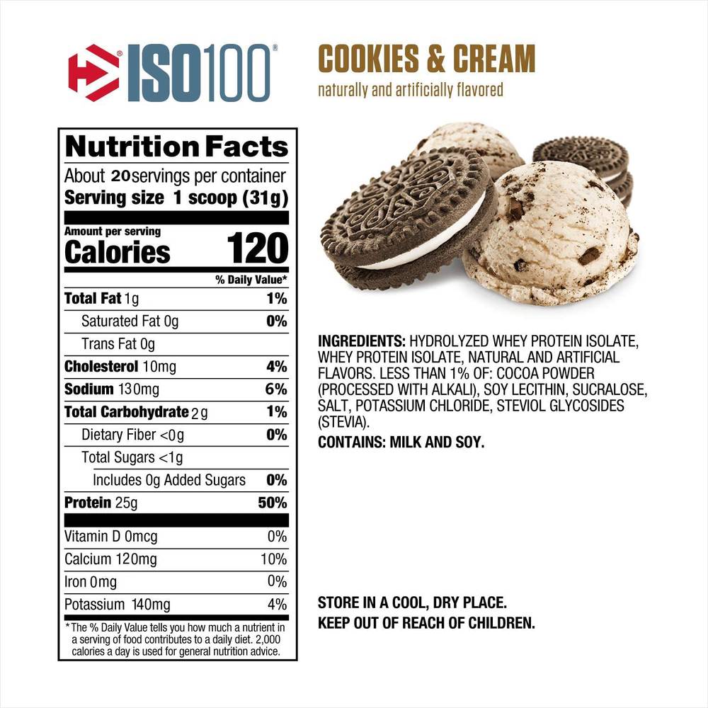  Dymatize - ISO100 Hydrolyzed Whey Protein Isolate 