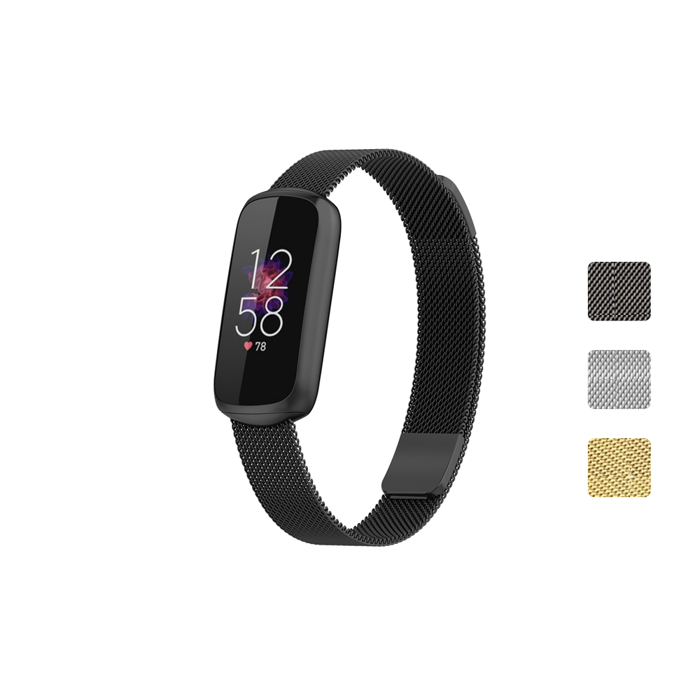 Magnetic Stainless Steel Replacement Band for Fitbit Luxe  Gold