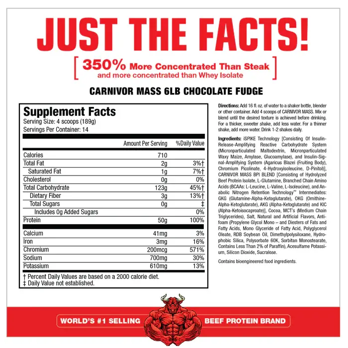  MuscleMeds Carnivor Mass Beef Protein Gainer (2.6 kg) 