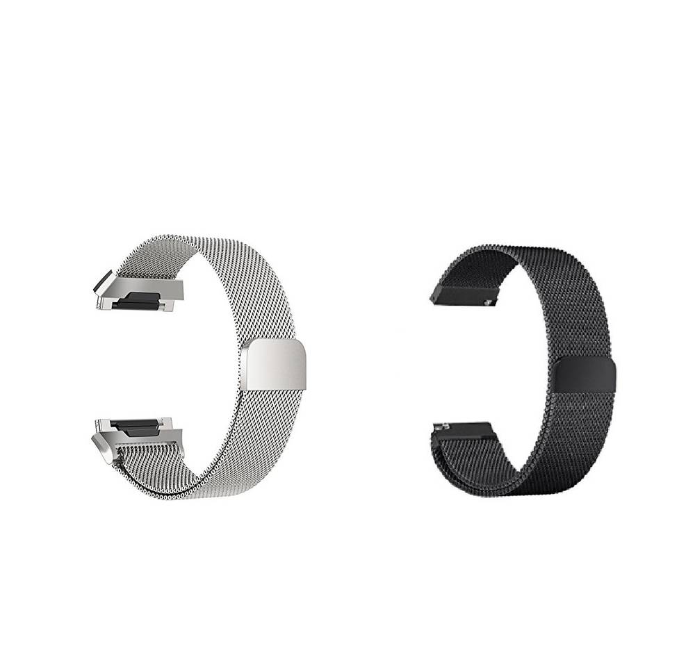 Replacement Band for Fitbit Ionic, Stainless Steel Type  Silver