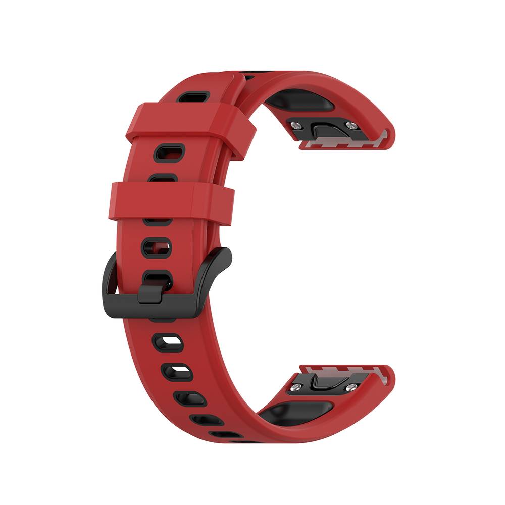 Sport Replacement Band For Garmin Fenix / Instinct / Forerunner / epix Pro (22MM)  Red/Black