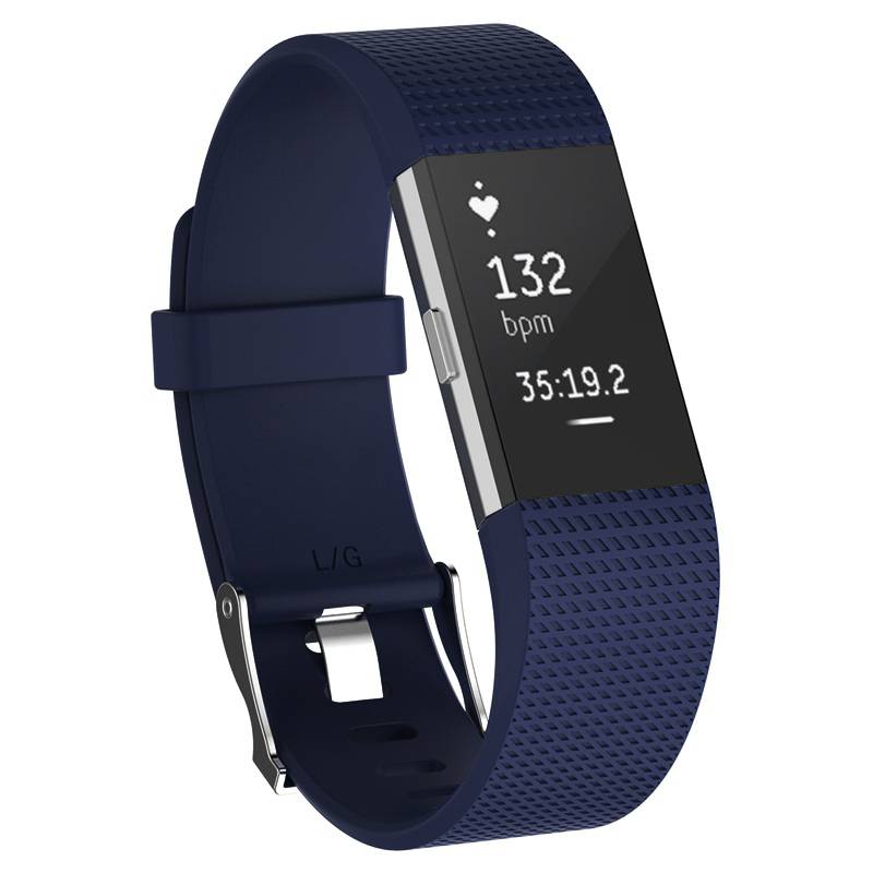 Silicon Classic Replacement Band for Fitbit Charge 2  Navy