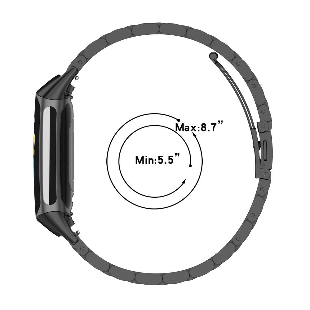 Metal Replacement Band For Fitbit Charge 5 / Charge 6 Watch  Gold