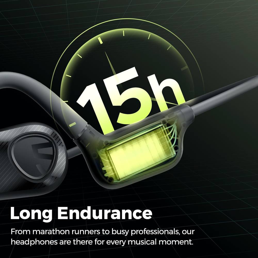 SoundPEATS RunFree Lite 2 - Bluetooth Air Conduction Sport Headphones