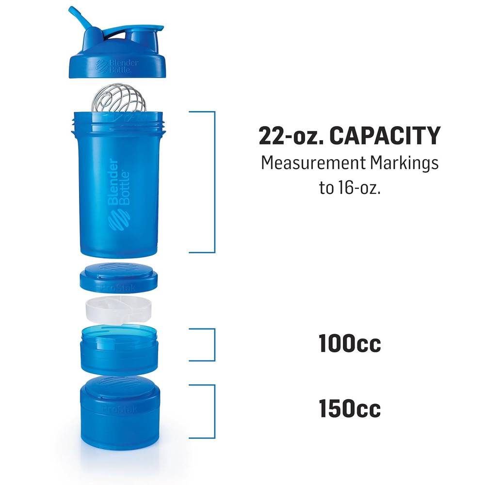 Laperva Blender Bottle - ProStak Shaker & Storage Protein (651 ml)