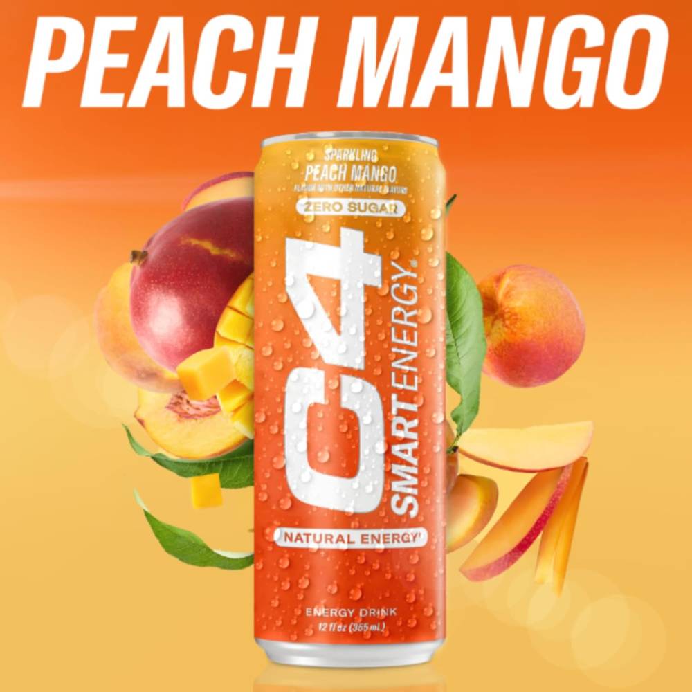  سيليكور - سي 4 مشروب طاقة الذكي قبل التمرين (12 علبة) - Cellucor - C4 Smart Energy Drink 