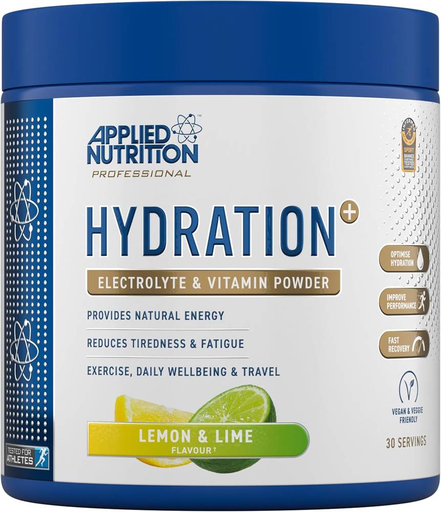  أبلايد نيوتريشن - هيدريشن بلس مسحوق إلكتروليتات وفيتامينات للترطيب (240 جم) - Applied Nutrition Hydration Electrolyte Vitamin 