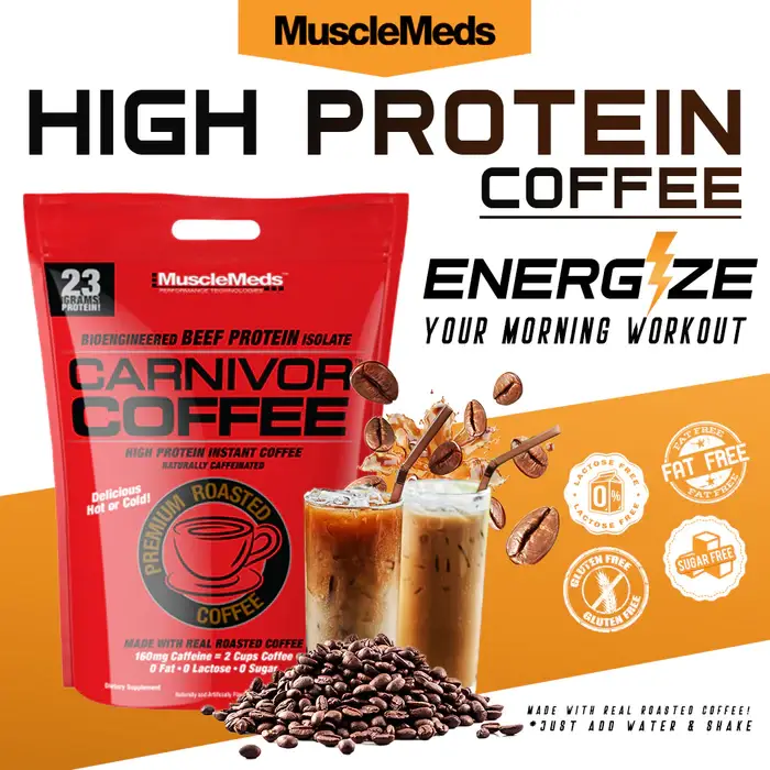 MuscleMeds Carnivor High Protein Instant Coffee (0.9 kg)