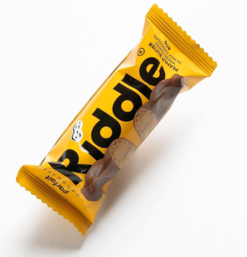 Riddle Peanut Butter Protein Bar Wafer (Pack of 15)  Milk Chocolate