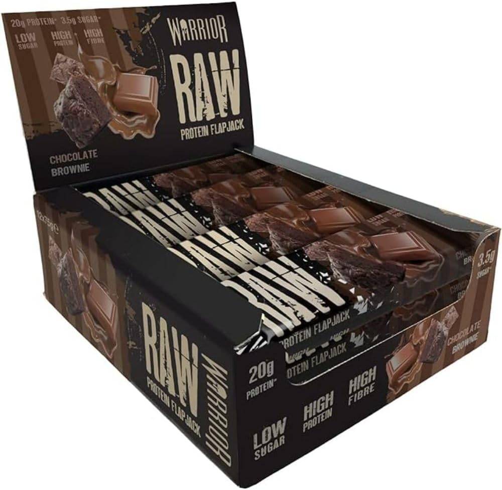 Warrior - Raw Protein Flapjacks (12 Bars)  Chocolate