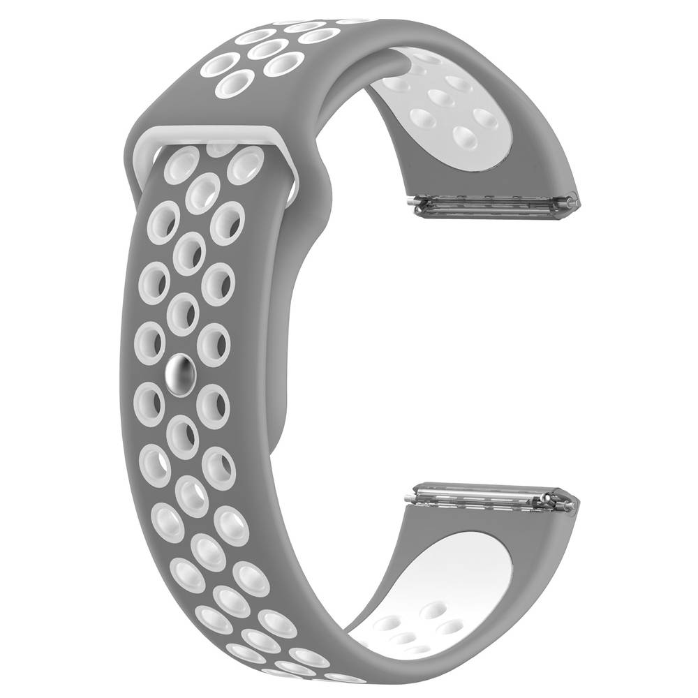 Sport Silicone Replacement Bands for Fitbit Versa / Versa Lite / Versa 2 Watch  Black & Green