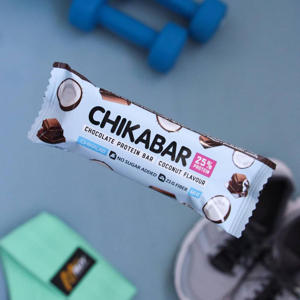 CHIKALAB - Chikabar High Protein Bar (12 Bar)  Coconut