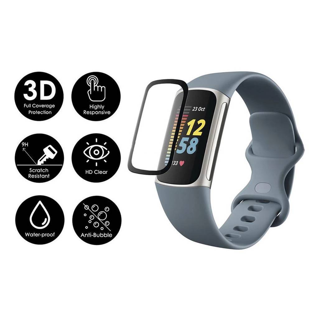 4 Pieces - Screen Protector For Fitbit Charge 5 / Charge 6 Watch
