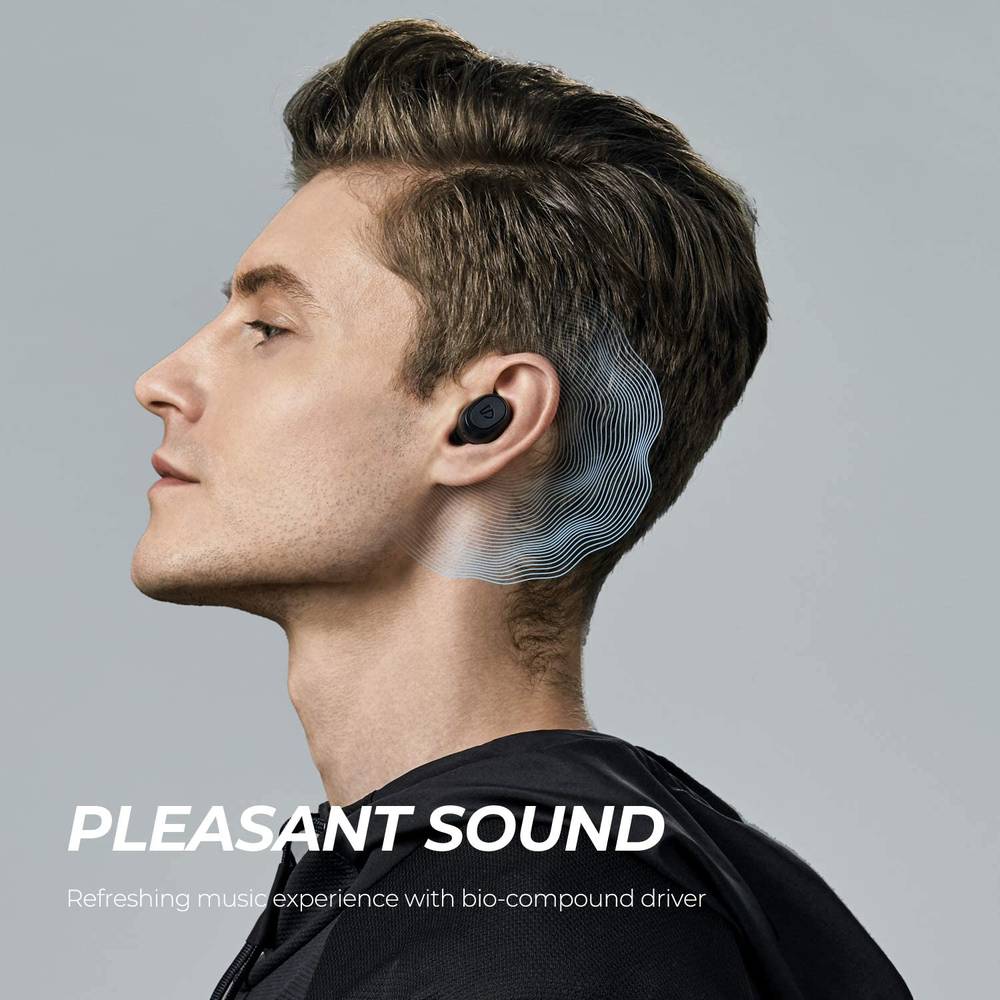 SoundPEATS Wireless Earbuds, Model TrueFree 2  White