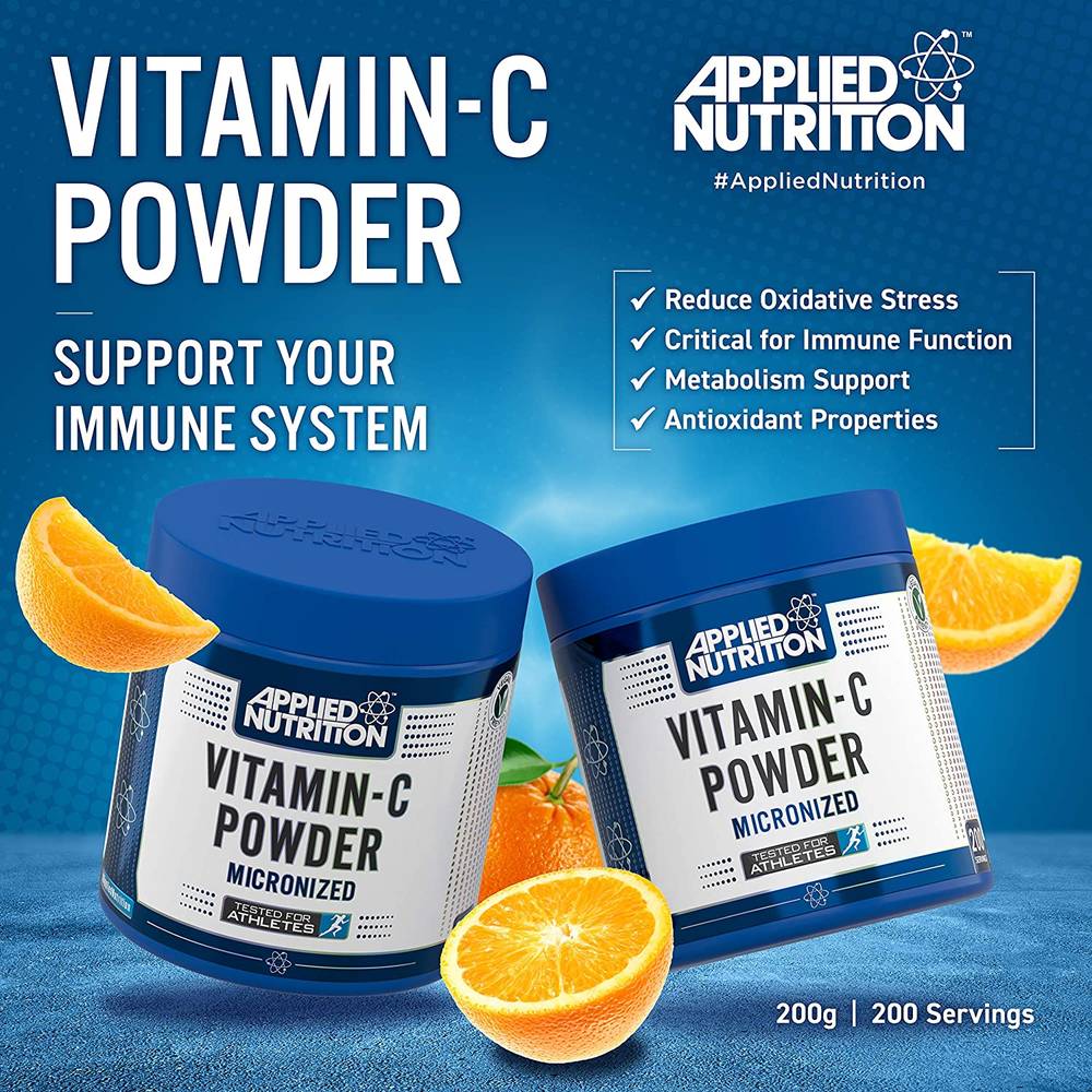 APPLIED NUTRITION VITAMIN-C POWDER (200 Servings)