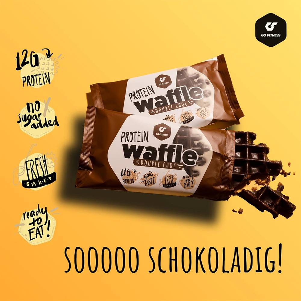 Go Fitness Nutrition - Protein Waffle (12 pcs)   Chocolate Hazelnuts