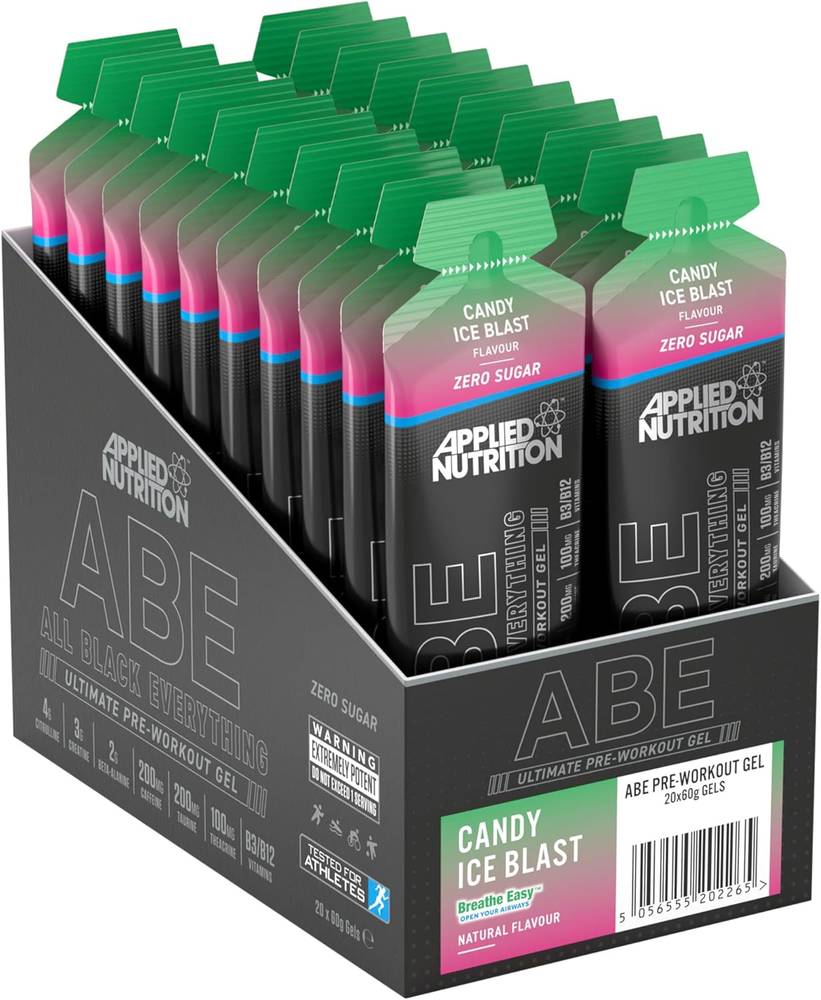  ابلايد نيوترشن - ايه بي اي جل قبل التمرين (20 كيس) - Applied Nutrition - ABE Ultimate Pre Workout Gel  