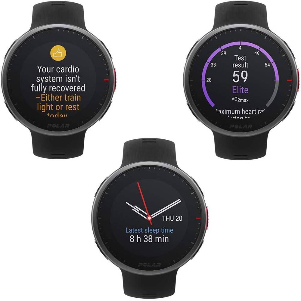 Polar Vantage V2 Sport Watch  Without HRM chest strap, Polar H10  Black