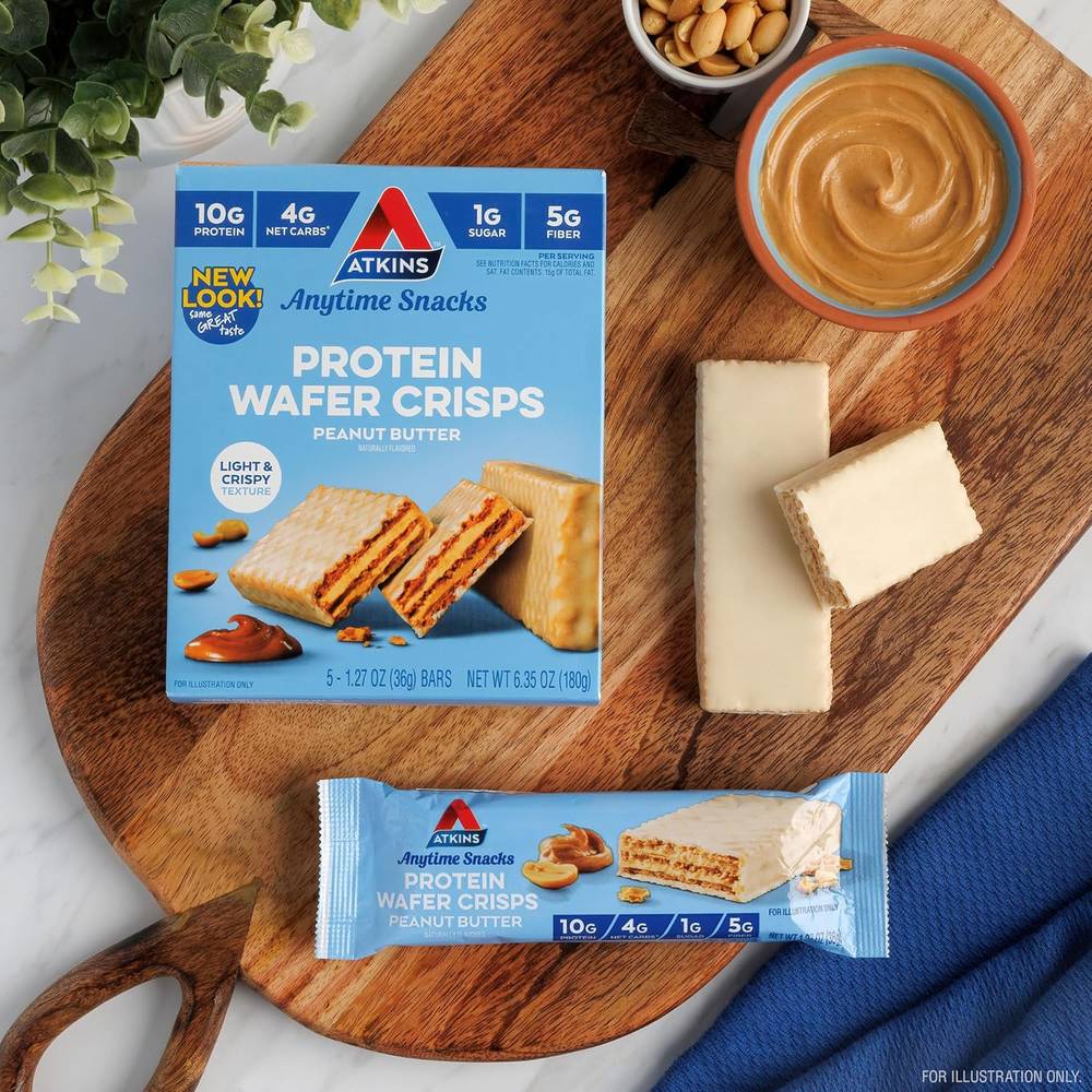  اتكينز - ويفر بروتين كريسبي (5 حبات) - Atkins Protein Wafer Crisps 