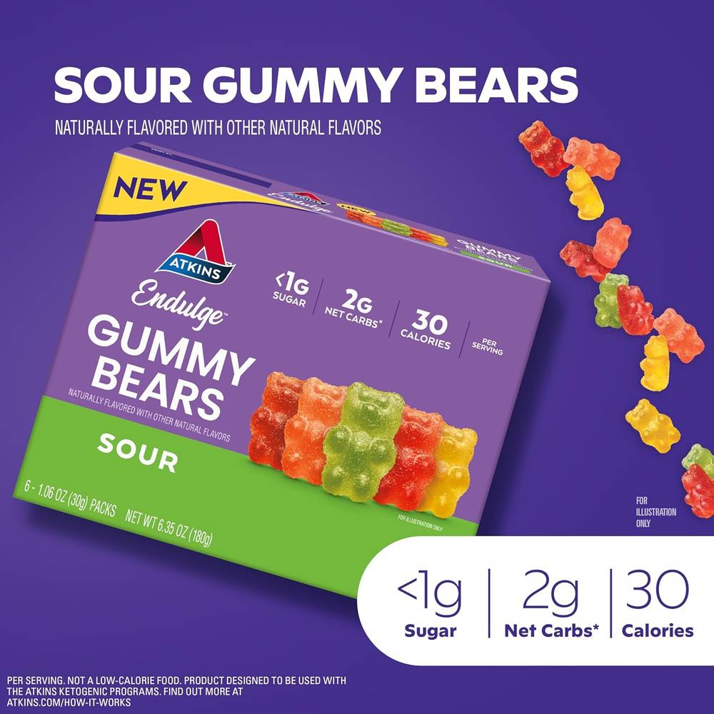 Atkins - Endulge Gummy Bears (6 Pack)