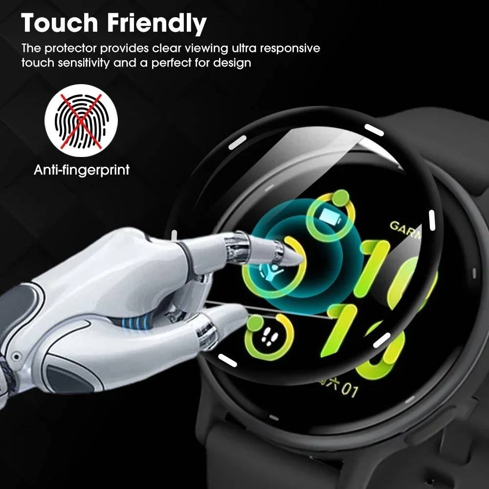 4 Pieces - 3D Screen Protector For Garmin Vivoactive 5/ Forerunner 165