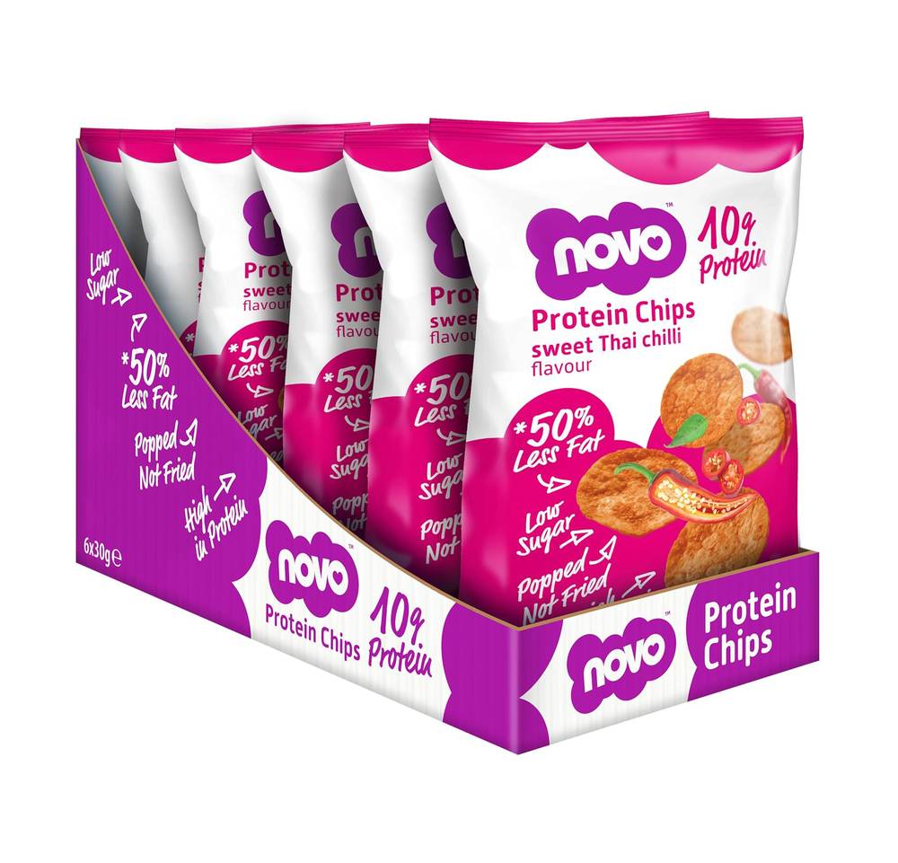  نوفو بروتين شيبس (6 قطع) - NOVO Protein Chips 