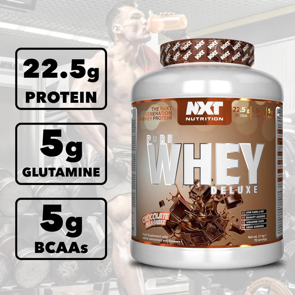  نكست نيوتريشن - بيور واي بروتين ديلوكس (2.1 كجم) - NXT Nutrition Pure Whey Protein Deluxe 