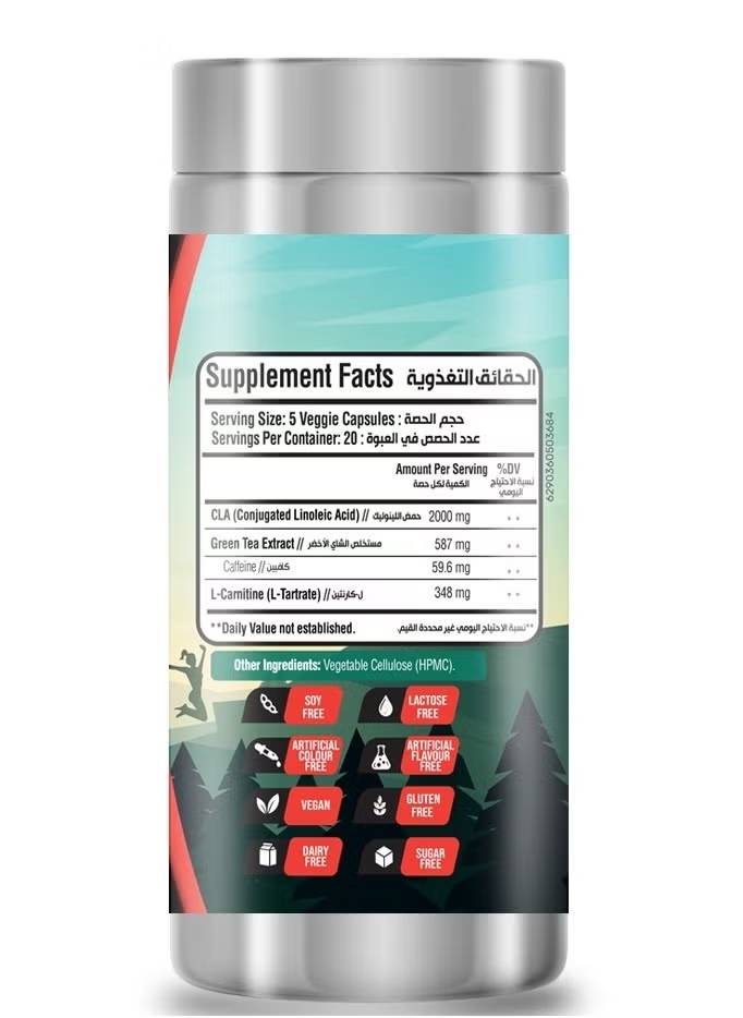 Laperva - Cla L-Carnitine Green Tea (100 Tablets)