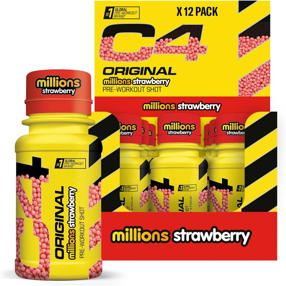 Cellucor - C4 Original Pre Workout Shot (Pack of 12)  Strawberry