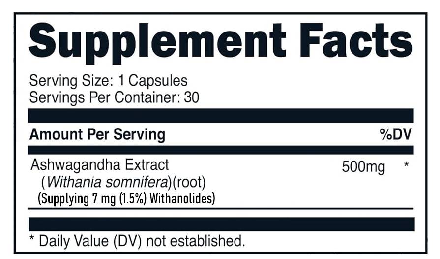 Body Builder - Ashwagandha Root Extract (30 Capsules)