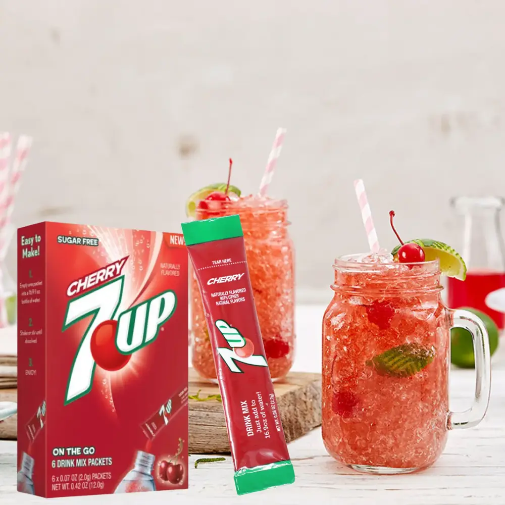  سفن أب - مشروب باودر منعش خالي من السكر (6 حبات) - 7UP Powder Drink Mix Sugar Free 