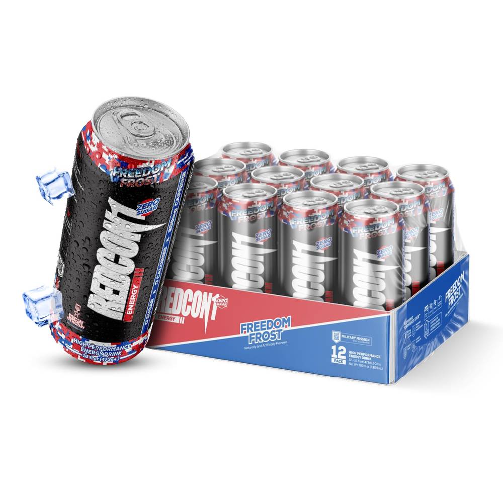  ريدكون1 - مشروب طاقة عالي الاداء قبل التمرين (12 عبوة) - REDCON1 - Energy Can Drink Pre Workout 