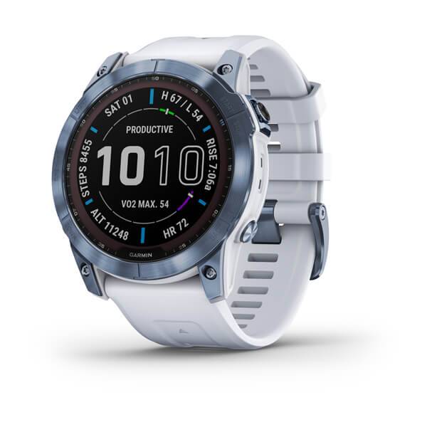  ساعة جارمن الرياضية، موديل فينكس 7 نسخة سولار سافير (Garmin fenix 7 Solar Sappher Edition)  
