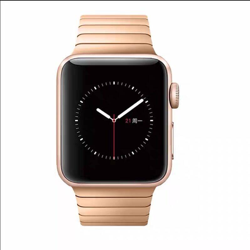 Metal Replacement Band for Apple Watches  Rose Gold  42mm-44mm-45mm-46mm-49mm