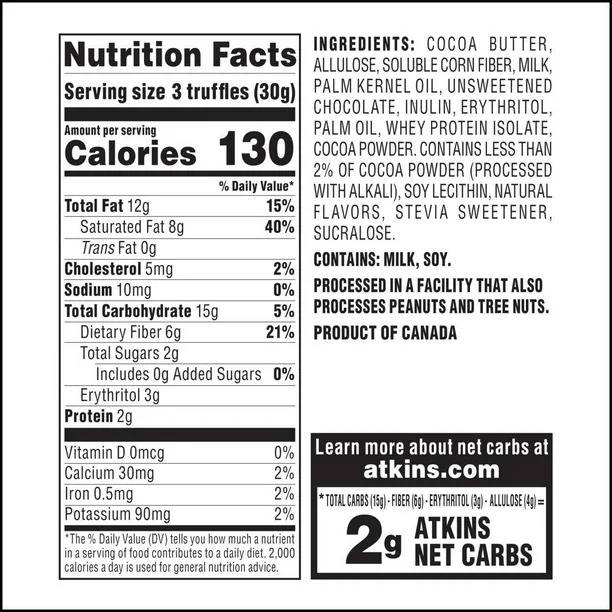 Atkins - Endulge Truffles Chocolate (4 Pack)