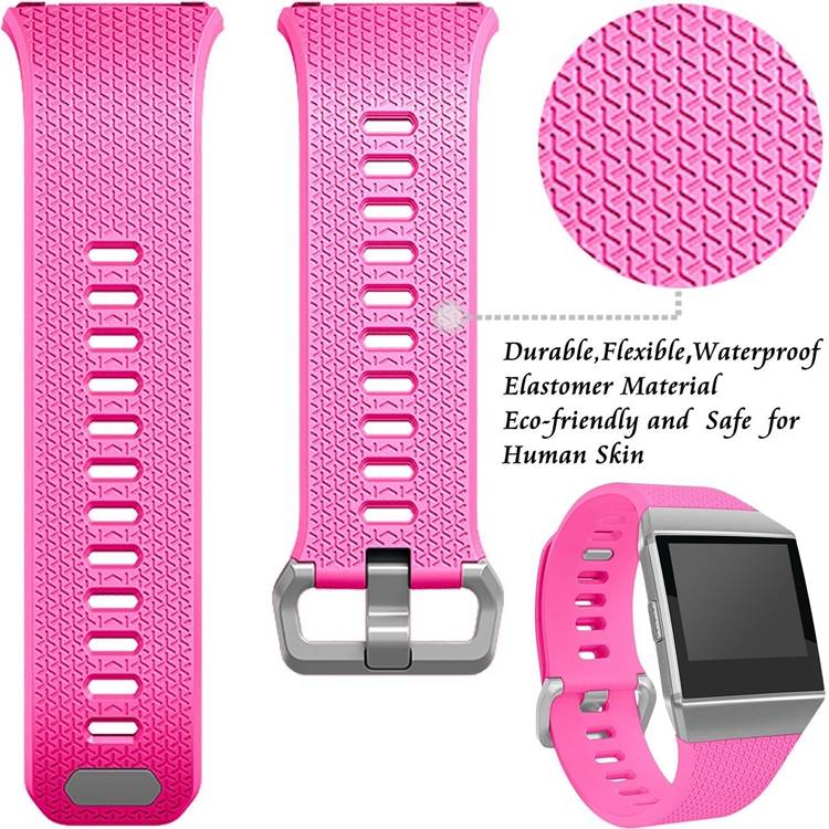 Replacement Band for Fitbit ionic, Silicon Type  Charcoal