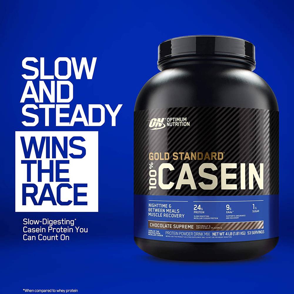 Optimum Nutrition Gold Standard 100% Micellar Casein Protein Powder  Vanilla  4 LB