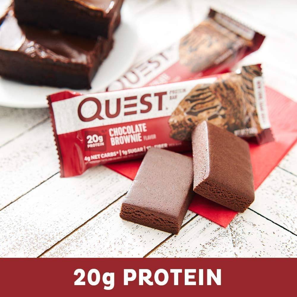 Quest Nutrition - Protein Bar With High Protein (Pack Of 12)  Double Chocolate Chunk