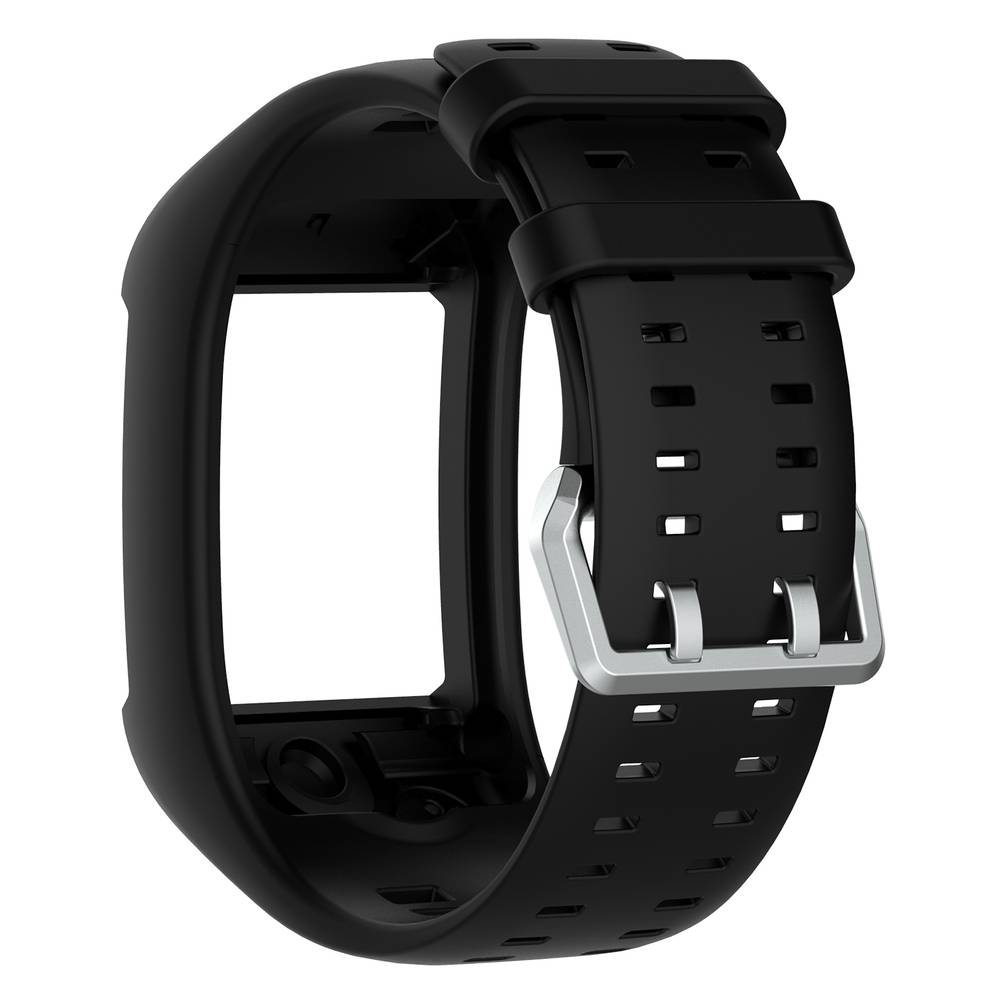 Replacement Band for Polar M600 , Silicon Type  Black