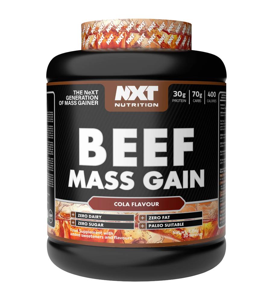  نكست نيوتريشن - بيف ماس جينر (3.15 كجم) - NXT Nutrition Beef Mass Gain 
