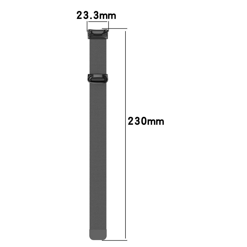 Stainless Steel Replacement Band For Fitbit Charge 5 / Charge 6 Watch  Grey