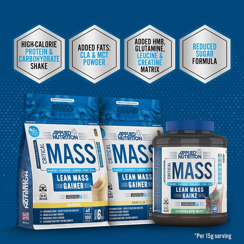 Applied Nutrition - Critical Mass Lean Mass Gainz  Chocolate  2.4 kg