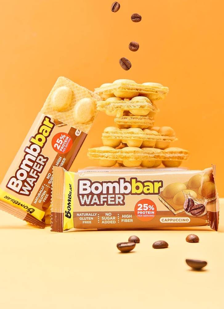  بومب بار - بروتين ويفر (12 حبة) - BombBar - Protein Wafer 