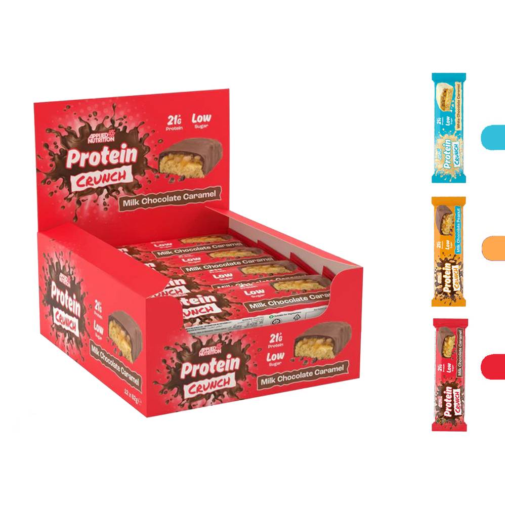Applied Nutrition - Protein Crunch Bar (12 pieces)  White Chocolate Caramel