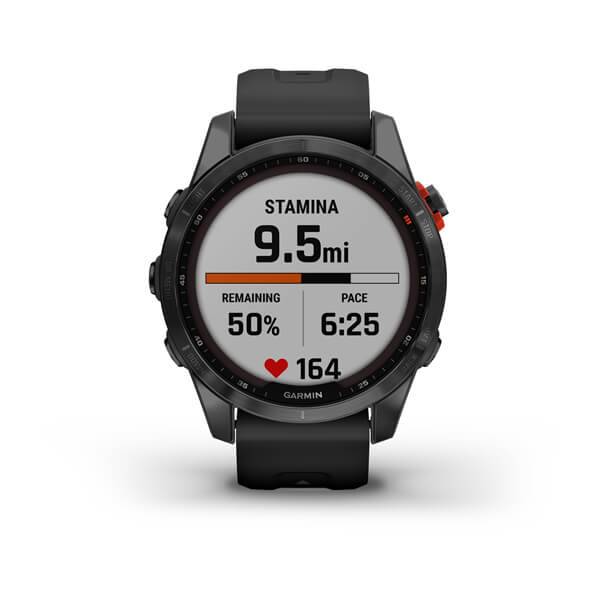 Garmin Sport Watch, Model fenix 7s , Solar Edition For hiking  Black / Slate Gray (42mm)