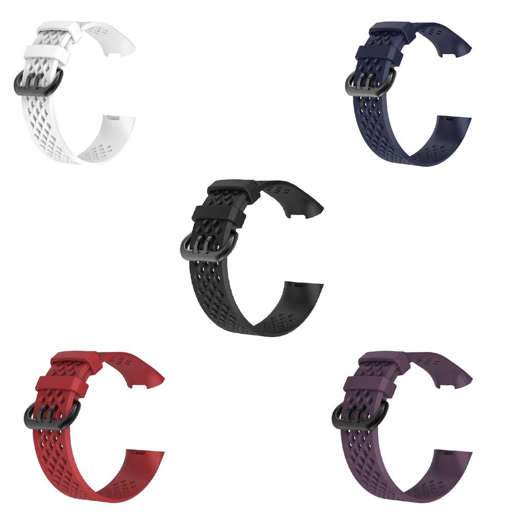 Sport Silicone Replacement Bands for Fitbit Charge 3 / Charge 4  Red