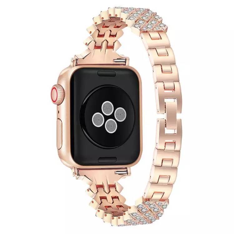 Women Strap with crystal design for Apple watch   38mm-40mm-41mm  Silver