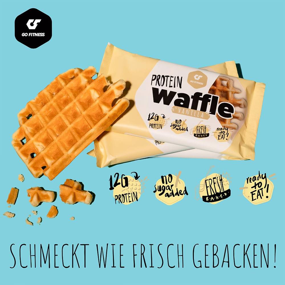Go Fitness Nutrition - Protein Waffle (12 pcs)   Chocolate Hazelnuts
