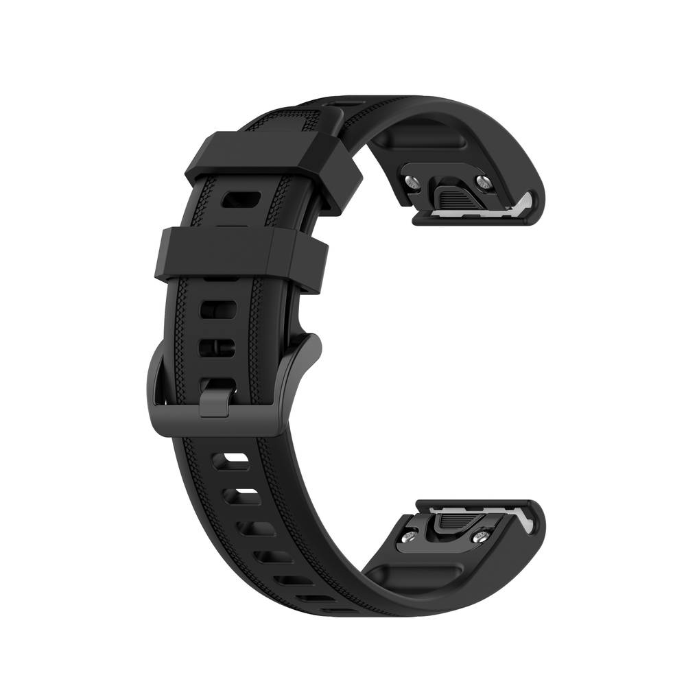 Silicone Band for Garmin Fenix / Instinct / Descent Mk (20MM)  Black